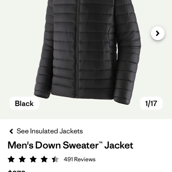 Patagonia Men’s Down Sweater Jacket - Picture 9 of 9